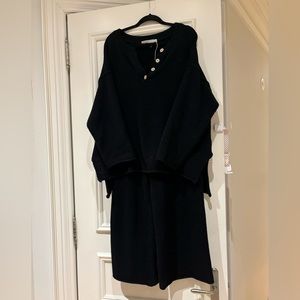 Black Free People Hailee Sweater Set